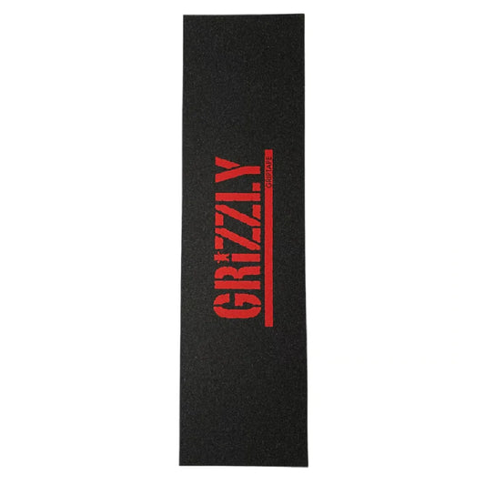 Lixa Grizzly Script Vermelho